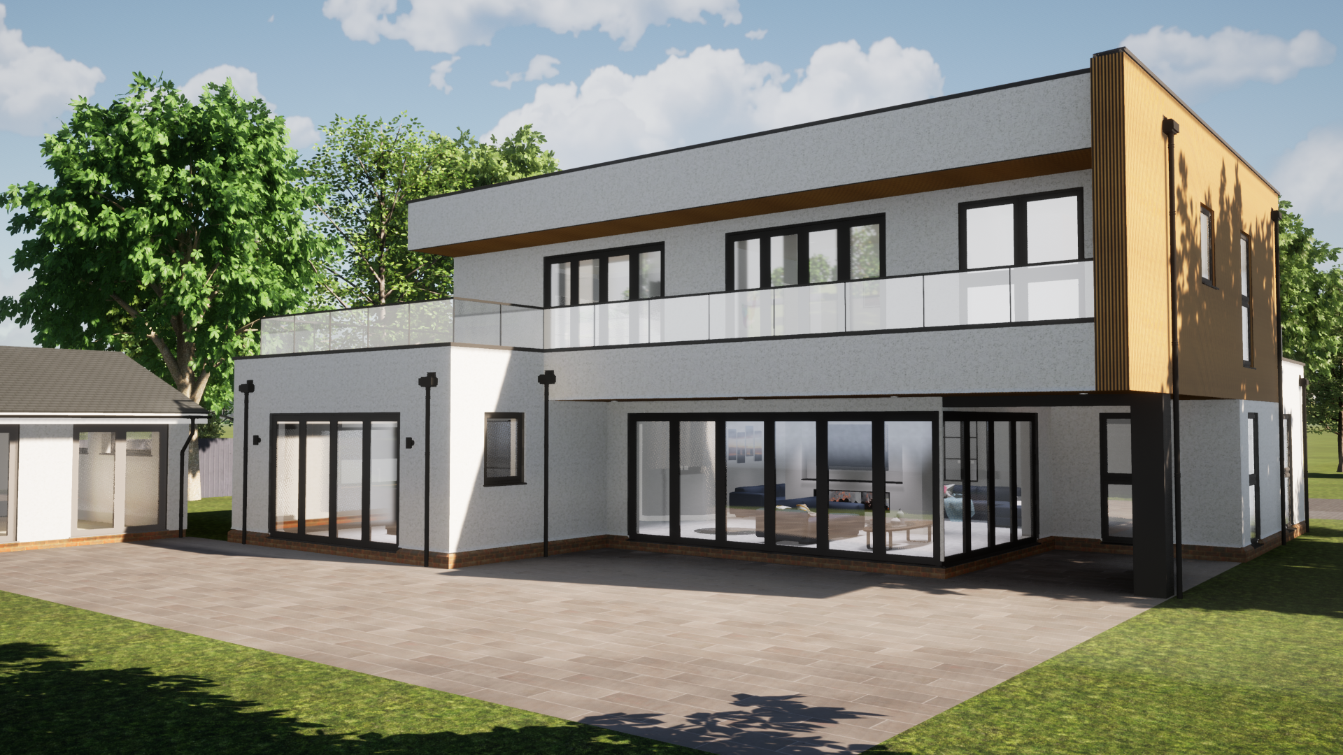 Modern 2 Storey New Build — Rear Elevation
