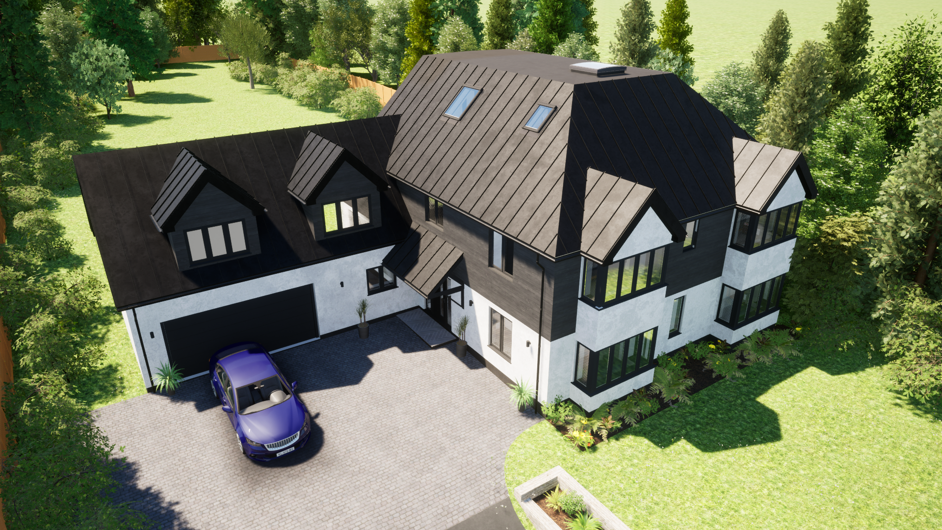 New Build SIP Panel Project — Birdseye View