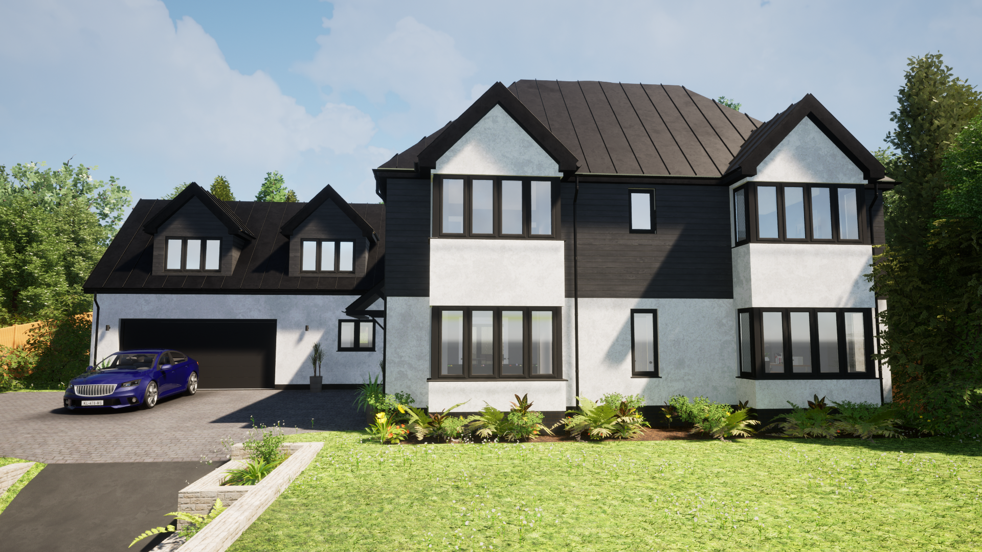 New Build SIP Panel Project — Front Elevation 01